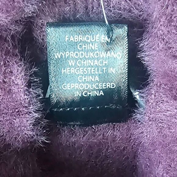 BAILEY 44 Maroon Mock Neck Short Sleeve Pullover Shiny Soft Sweater Size Medium - Picture 9 of 11